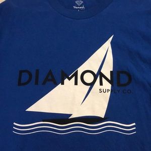 Large Blue a Diamond T-Shirt